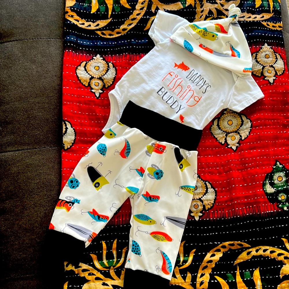 Cute Daddy’s “fishing buddy” outfit